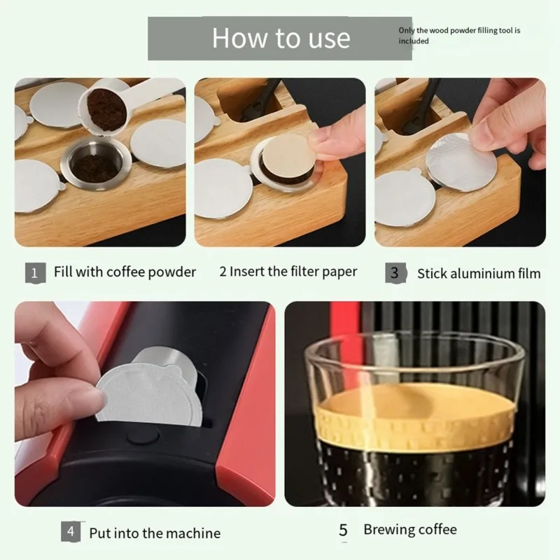 B64B-For Nespresso Coffee Capsule Machine Replacement Parts-Wooden Powder Filling Tool
B64B-For Nespresso Coffee Capsule Machine Replacement Parts-Wooden Powder Filling Tool