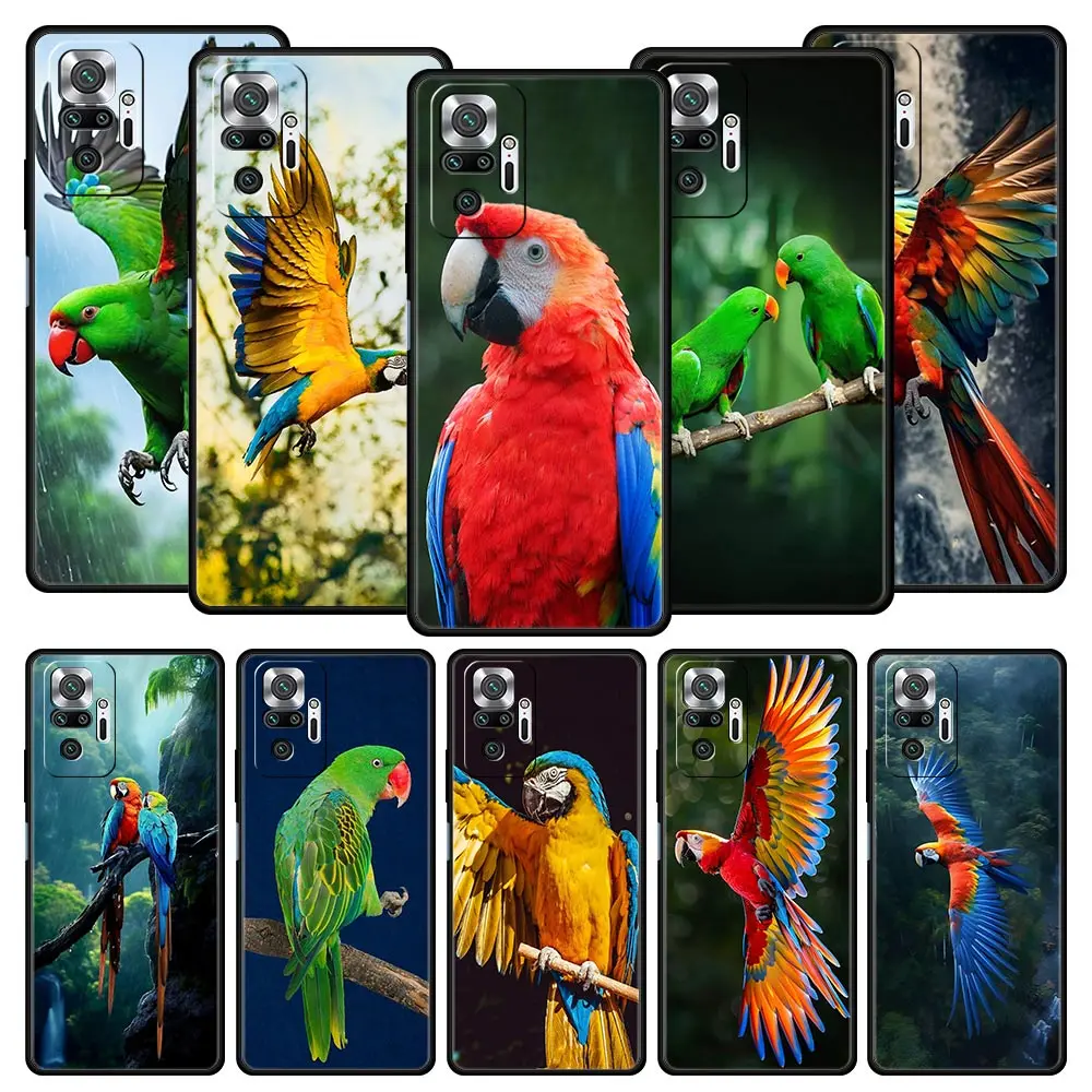 Parrot Bird Phone Case For Xiaomi Redmi Note 14 13 5G 10 11 12 Pro Plus 4G 14C 13C 12C 10C Black Cover
Parrot Bird Phone Case For Xiaomi Redmi Note 14 13 5G 10 11 12 Pro Plus 4G 14C 13C 12C 10C Black Cover