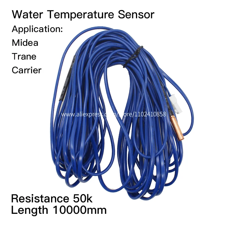 Water Temperature Sensor L10000 R50K Part Number 11201007000223 For Midea Outdoor Unit LSQWRFL95M/VN8-H SMK-140/C New
Water Temperature Sensor L10000 R50K Part Number 11201007000223 For Midea Outdoor Unit LSQWRFL95M/VN8-H SMK-140/C New