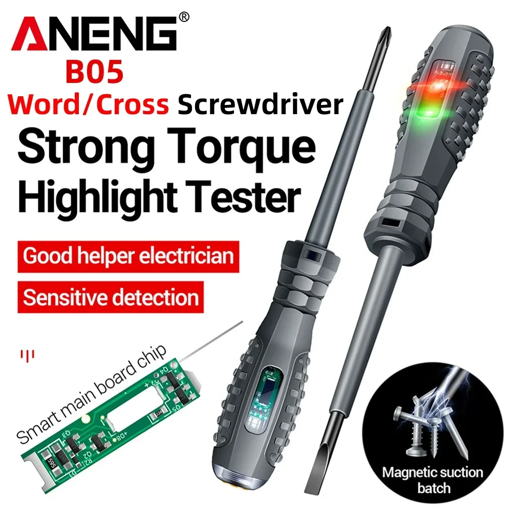 2/1Pcs For ANENG B05 Screwdriver Kit Word / Cross Screwdrivers Indication Pen Meter Electric Pencil Electrician Tester Pen Tools
2/1Pcs For ANENG B05 Screwdriver Kit Word / Cross Screwdrivers Indication Pen Meter Electric Pencil Electrician Tester Pen Tools