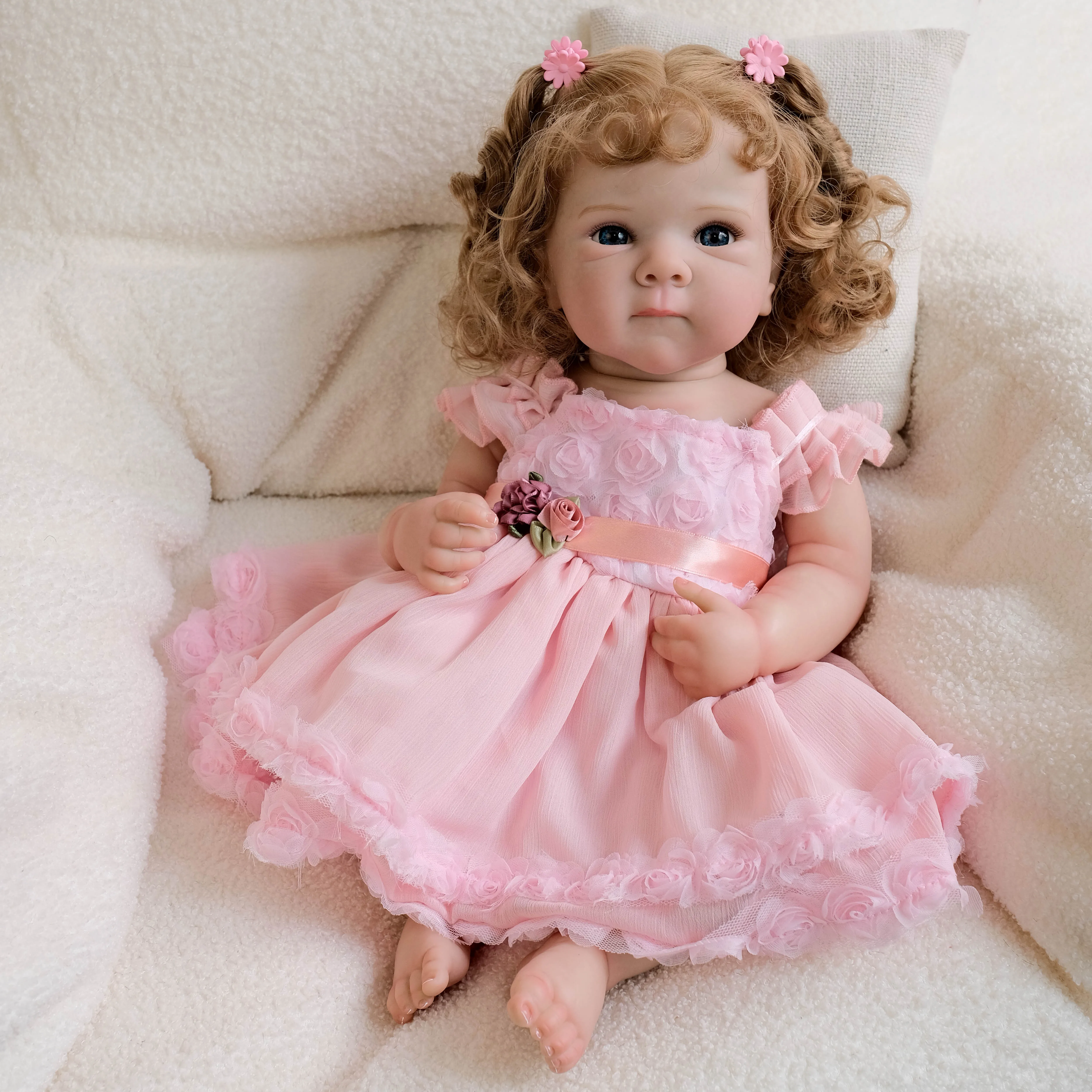 NPK 18inch Bettie Reborn Baby Doll Newborn Lifelike Soft Touch Cuddly 3D Skin Painted Hand Root Hair Collectible Toy
NPK 18inch Bettie Reborn Baby Doll Newborn Lifelike Soft Touch Cuddly 3D Skin Painted Hand Root Hair Collectible Toy