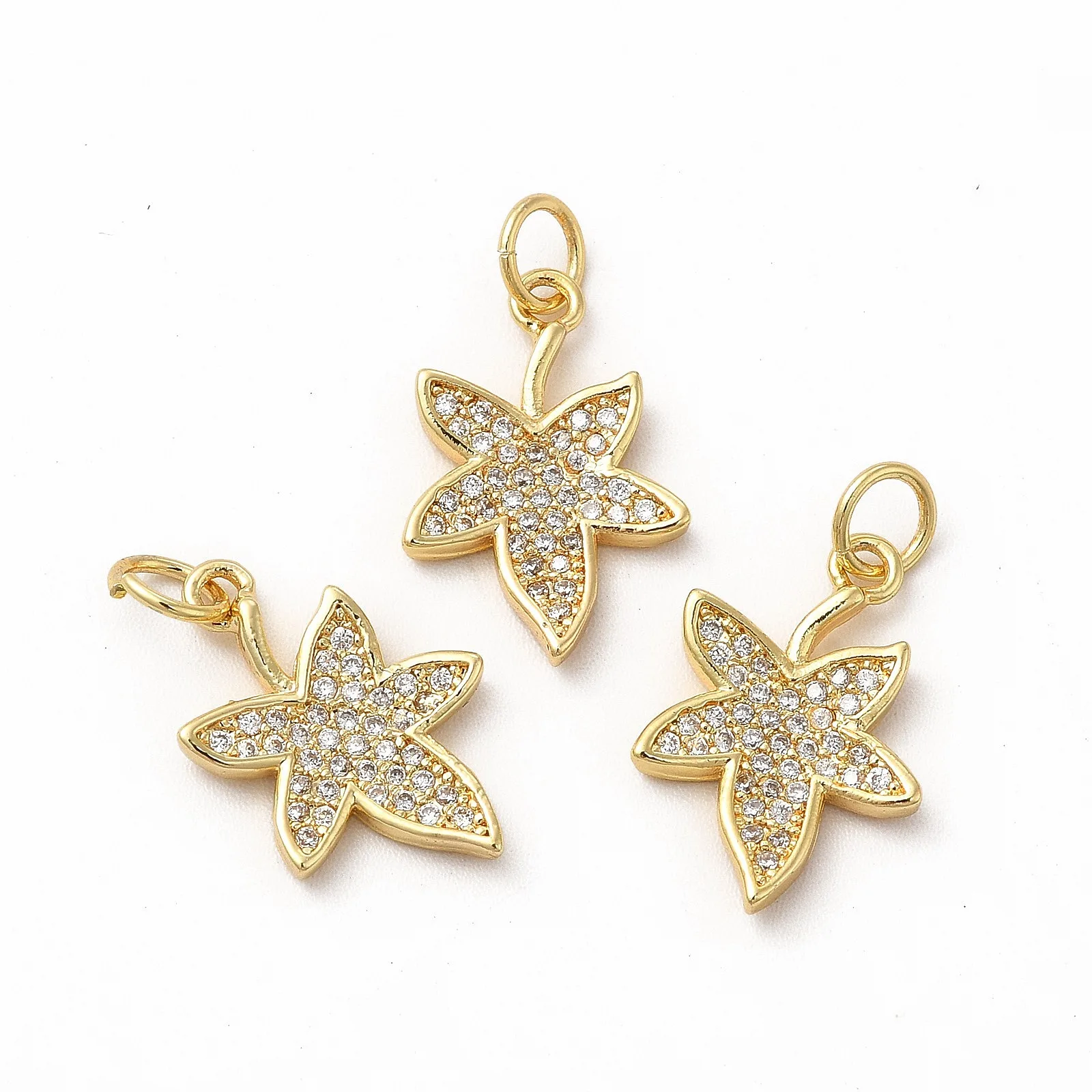 20pcs Maple Leaf Charm Brass Cubic Zirconia Pendants with Jump Ring Gold Plated for Making DIY Necklace Bracelet Earring Crafts
20pcs Maple Leaf Charm Brass Cubic Zirconia Pendants with Jump Ring Gold Plated for Making DIY Necklace Bracelet Earring Crafts
