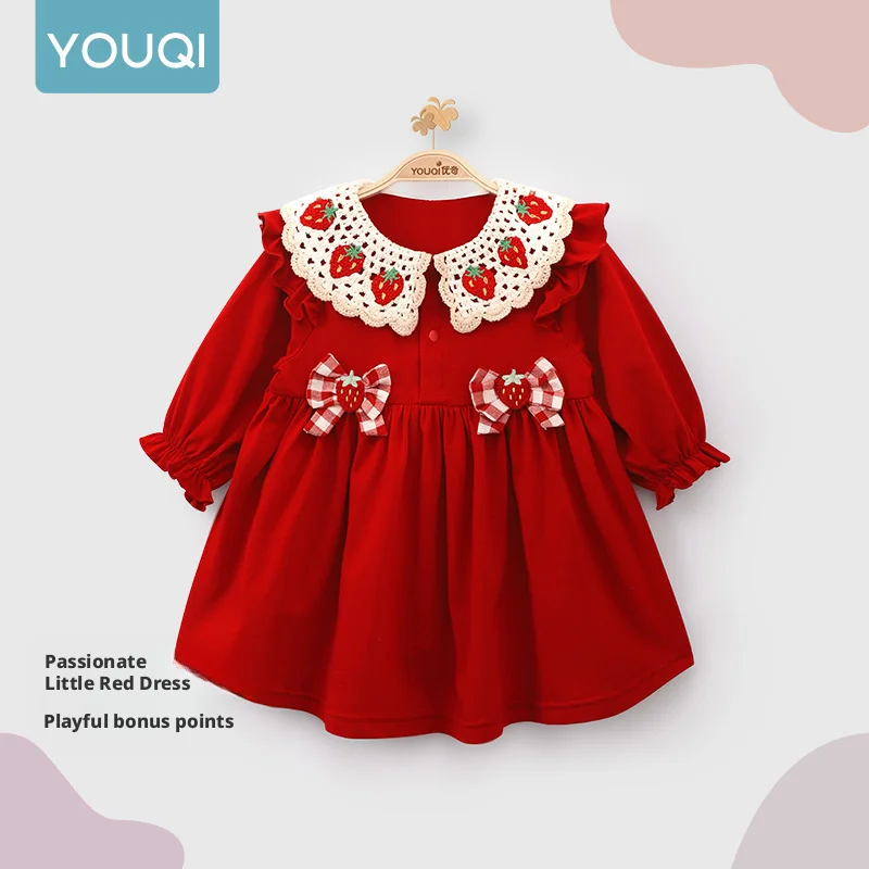 【Youqi】Chinese Baby Clothes for 0-2 Year Old Girls, Pure Cotton Princess Dress, Toddler First Birthday Dress
【Youqi】Chinese Baby Clothes for 0-2 Year Old Girls, Pure Cotton Princess Dress, Toddler First Birthday Dress