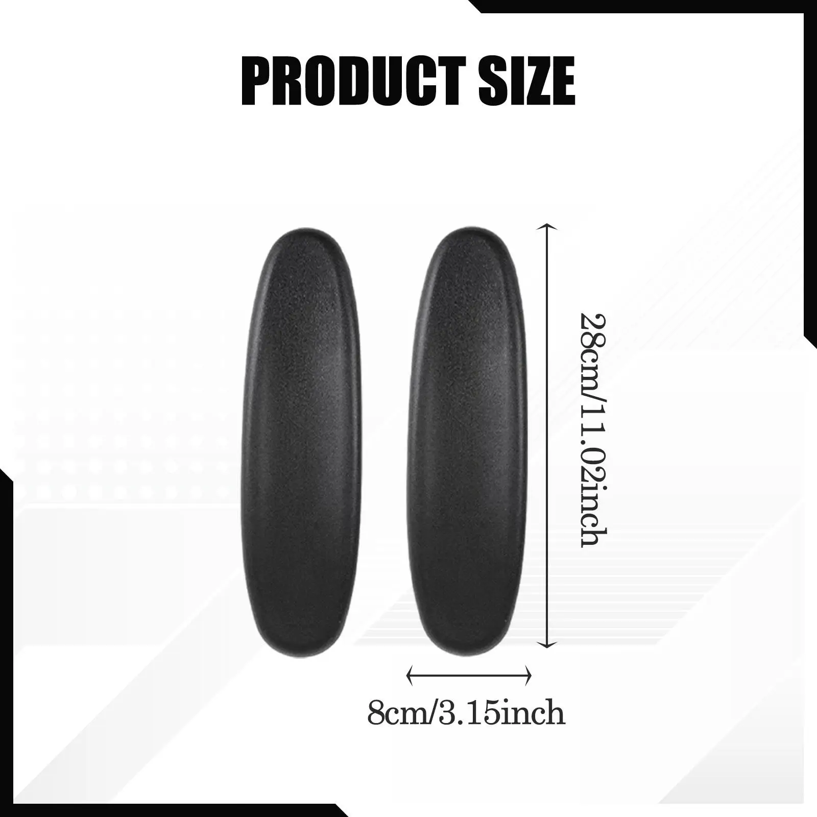 Universal Office Chair Arm Pad Caps Waterproof PU Leather Desk Chair Parts for Home or Work Chair Repair
Universal Office Chair Arm Pad Caps Waterproof PU Leather Desk Chair Parts for Home or Work Chair Repair