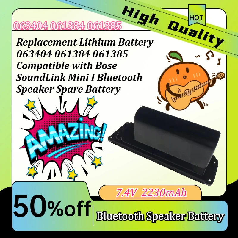 Replacement Lithium Battery 063404 061384 061385 Compatible with Bose SoundLink Mini I Bluetooth Speaker Spare Battery
Replacement Lithium Battery 063404 061384 061385 Compatible with Bose SoundLink Mini I Bluetooth Speaker Spare Battery