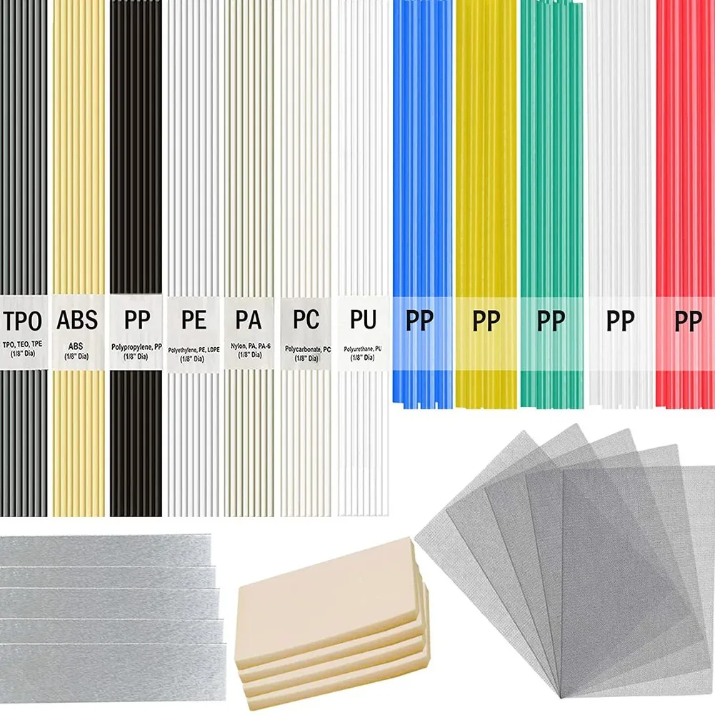 120 Pieces Plastic Welding Rods For Auto Bumper Boat Furniture Fixing ABS PP PU PE PA PC TPO Melting Strips
120 Pieces Plastic Welding Rods For Auto Bumper Boat Furniture Fixing ABS PP PU PE PA PC TPO Melting Strips