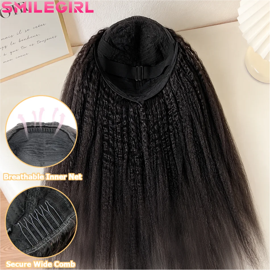 Kinky Straight Half Wig Human Hair For Black Women 3 In 1 Drawstring Glueless No Lace Wear And Go Wig Beginner Friendly Ready To Wear Wigs Natural Color 36 Inch
Kinky Straight Half Wig Human Hair For Black Women 3 In 1 Drawstring Glueless No Lace Wear And Go Wig Beginner Friendly Ready To Wear Wigs Natural Color 36 Inch 