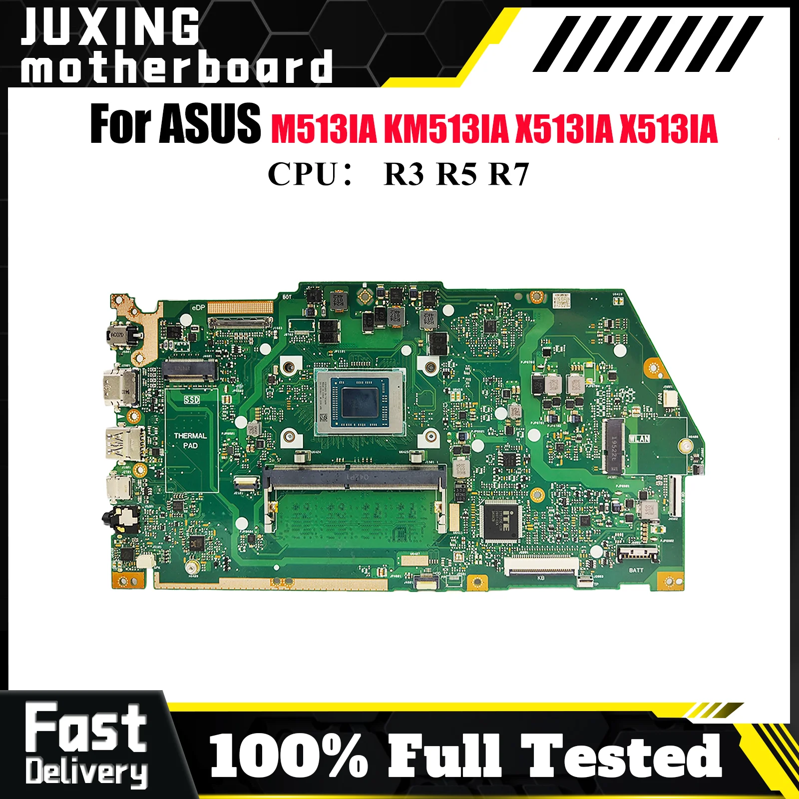 X513IA Материнская плата для ноутбука ASUS VivoBook KM513IA X513IA M513IA X513I Материнская плата для ноутбука с процессором R3 R5 R7 100% tests OK stk
X513IA Материнская плата для ноутбука ASUS VivoBook KM513IA X513IA M513IA X513I Материнская плата для ноутбука с процессором R3 R5 R7 100% tests OK stk