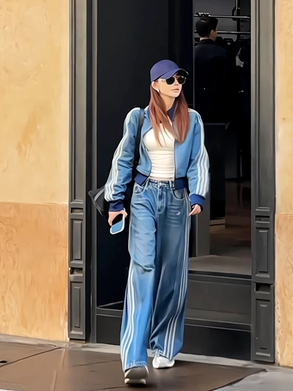 Trendy Patchwork Denim Set High Waist Loose Fit Stand Collar Jaet Wide Leg Pants Autumn 2025 Casual Sportswear Ensemble
Trendy Patchwork Denim Set High Waist Loose Fit Stand Collar Jaet Wide Leg Pants Autumn 2025 Casual Sportswear Ensemble
