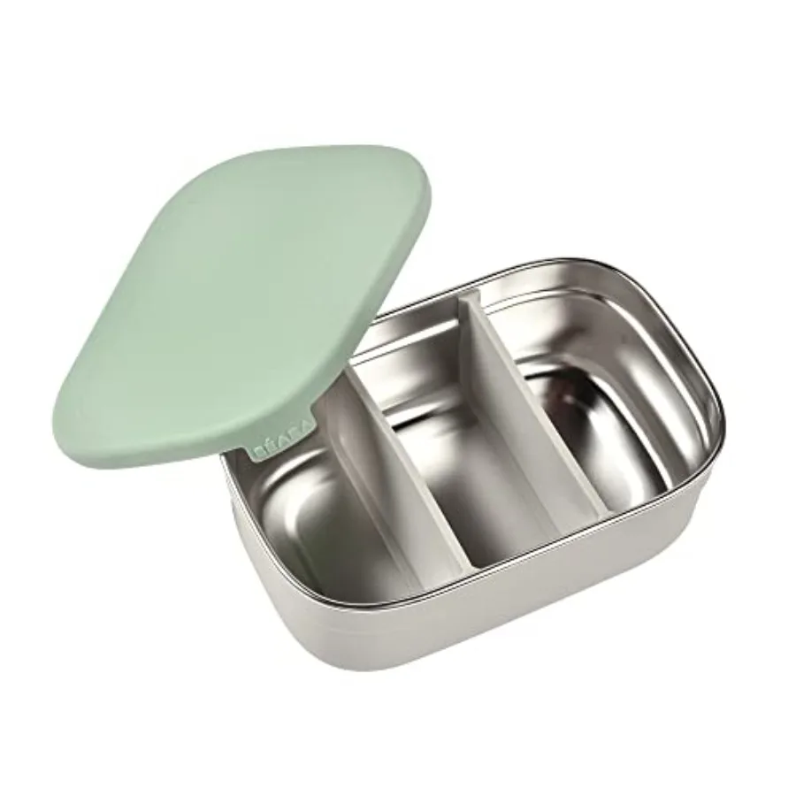 Beaba Stainless Steel Lunch Box Lunch Box with Silicone Lid Bento Style Food Containers Removable Silicone Dividers Make 1-3 Co
Beaba Stainless Steel Lunch Box Lunch Box with Silicone Lid Bento Style Food Containers Removable Silicone Dividers Make 1-3 Co