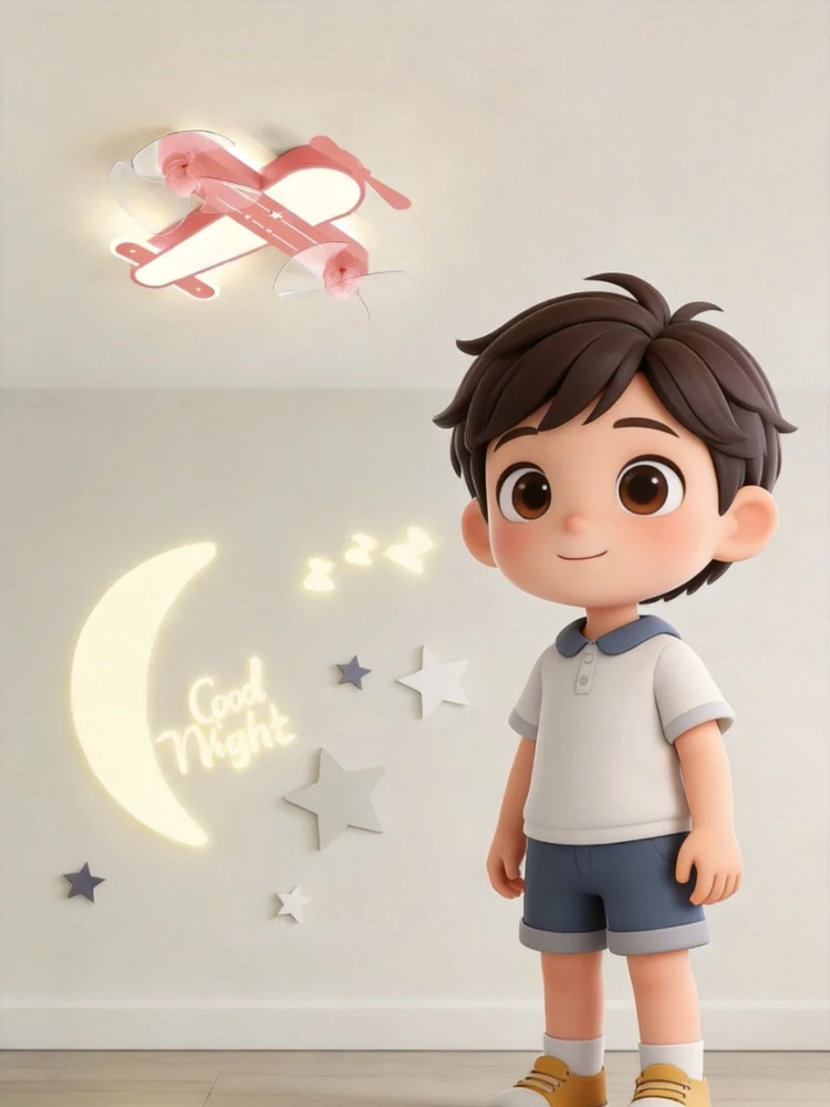 220V Cartoon Aircraft Style Fan Light Star Sky Silent Shaking Head Ceiling Fan Lamp For Kids Bedroom
220V Cartoon Aircraft Style Fan Light Star Sky Silent Shaking Head Ceiling Fan Lamp For Kids Bedroom