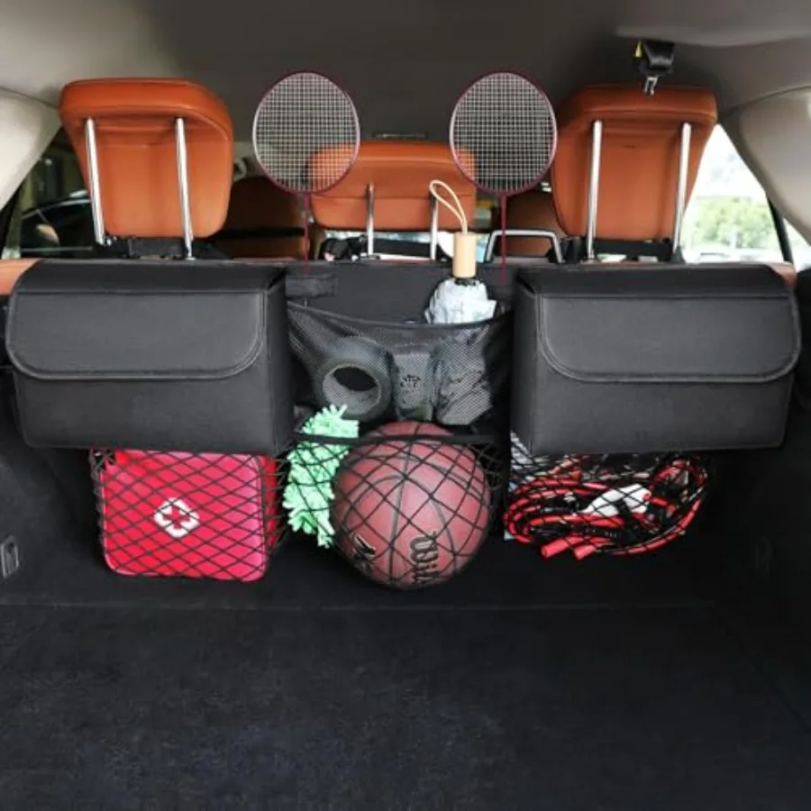 Deluxe Trunk Organizer for Medium or Large Size SUVs and RVs, Backseat Hanging Trunk Organizer, Waterproof Collapsible Car Stor
Deluxe Trunk Organizer for Medium or Large Size SUVs and RVs, Backseat Hanging Trunk Organizer, Waterproof Collapsible Car Stor