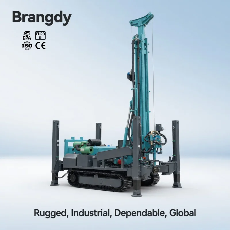Water Well Drilling Rig CE Certified Crawler Mounted Full Hydraulic Pneumatic Drill For Rock Mining Construction
Water Well Drilling Rig CE Certified Crawler Mounted Full Hydraulic Pneumatic Drill For Rock Mining Construction