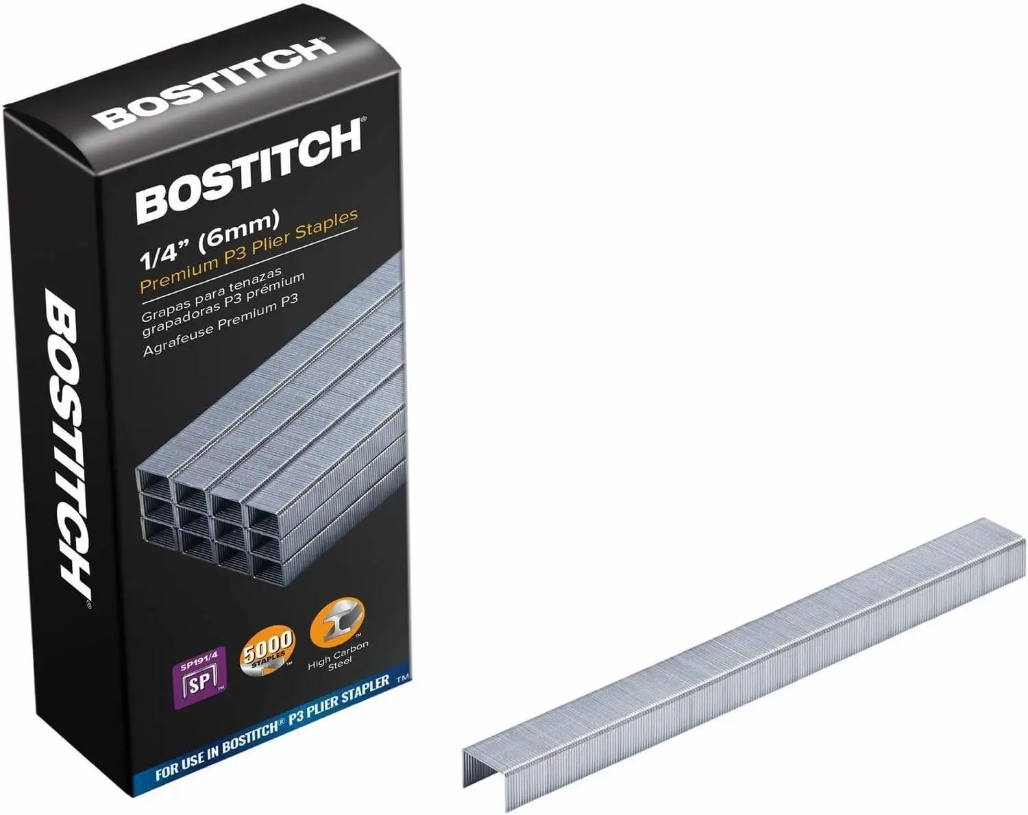 Premium 1/4" Staples for Plier Stapler, 5000 per Box, Smooth & Jam-Free
Premium 1/4" Staples for Plier Stapler, 5000 per Box, Smooth & Jam-Free
