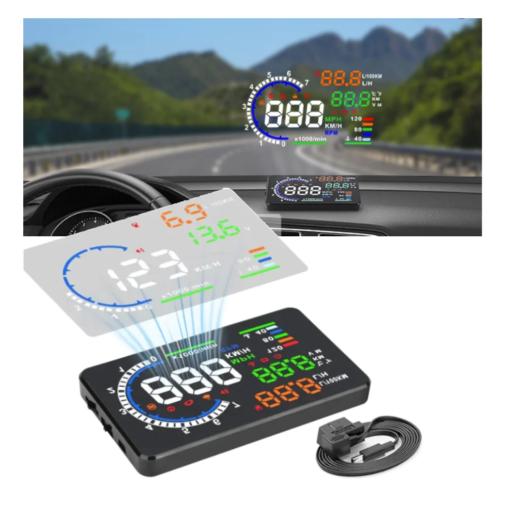 Встроенная автомобильная диагностическая система 2. Проекционный дисплей. Автоматический счетчик скорости. A8. Проекционный дисплей. Общий автомобильный спидометр.
Встроенная автомобильная диагностическая система 2. Проекционный дисплей. Автоматический счетчик скорости. A8. Проекционный дисплей. Общий автомобильный спидометр.