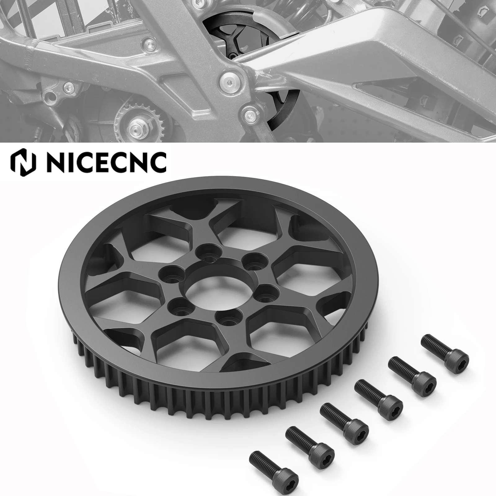 For Surron light bee X light bee S light bee L1E Segway X 160 Segway X260 Electric Bike Secondary Pulley NICECNC Accessories
For Surron light bee X light bee S light bee L1E Segway X 160 Segway X260 Electric Bike Secondary Pulley NICECNC Accessories