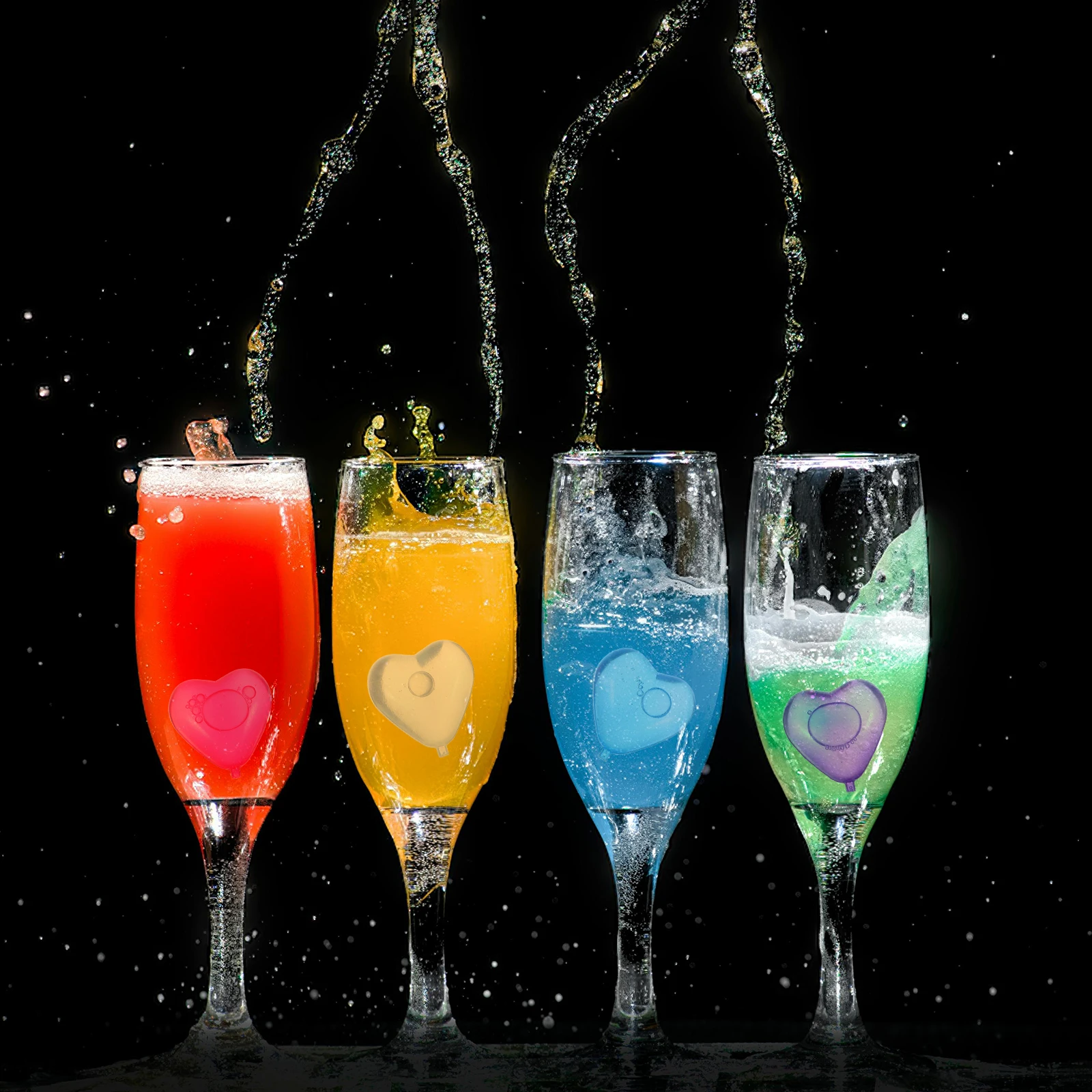 20pcs Heart Ice Cube Molds Food Grade Reusable Plastic Cocktail Drink Tools Cooling Supplies Kitchen Bar Accessories
20pcs Heart Ice Cube Molds Food Grade Reusable Plastic Cocktail Drink Tools Cooling Supplies Kitchen Bar Accessories