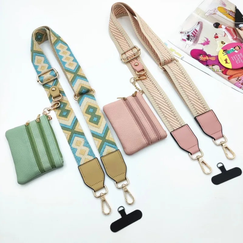 Adjustable Mobile Phone Strap With Zippered Wallet Anti-lost Crossbody Cell Phone Lanyard Card Gasket For Women Bag Accessories
Adjustable Mobile Phone Strap With Zippered Wallet Anti-lost Crossbody Cell Phone Lanyard Card Gasket For Women Bag Accessories