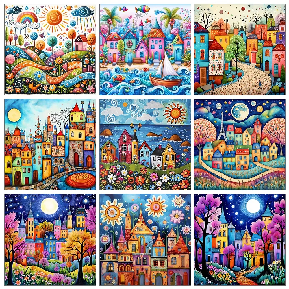 Whimsical Colorful Village Collection Jigsaw Puzzle, Folk Art Family Activity Games Gift High Quality Perfect Home Decor
Whimsical Colorful Village Collection Jigsaw Puzzle, Folk Art Family Activity Games Gift High Quality Perfect Home Decor