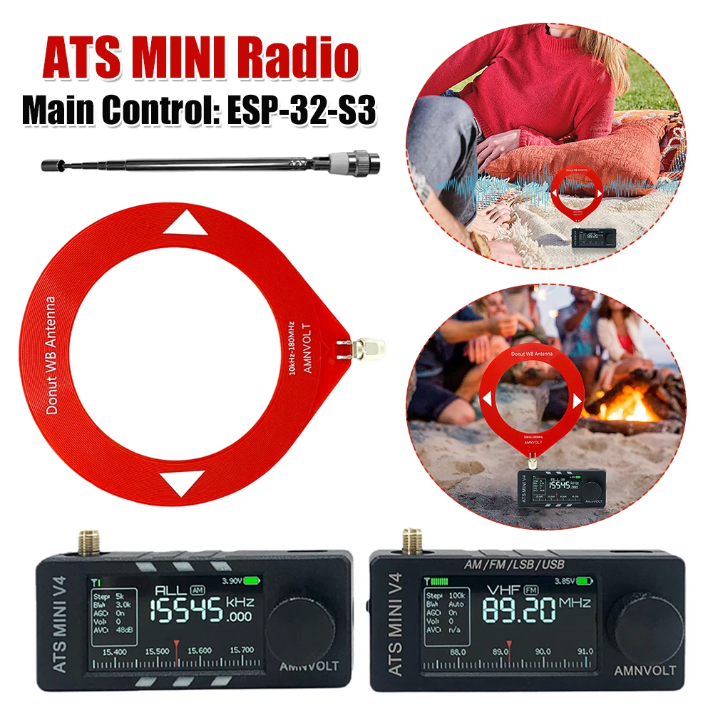 V4 ATS MINI Si4732 DSP Radio with Headphone Amplifier AM FM Radio Receiver 1.9inch IPS Screen Firmware Upgradable Pocket Radio
V4 ATS MINI Si4732 DSP Radio with Headphone Amplifier AM FM Radio Receiver 1.9inch IPS Screen Firmware Upgradable Pocket Radio