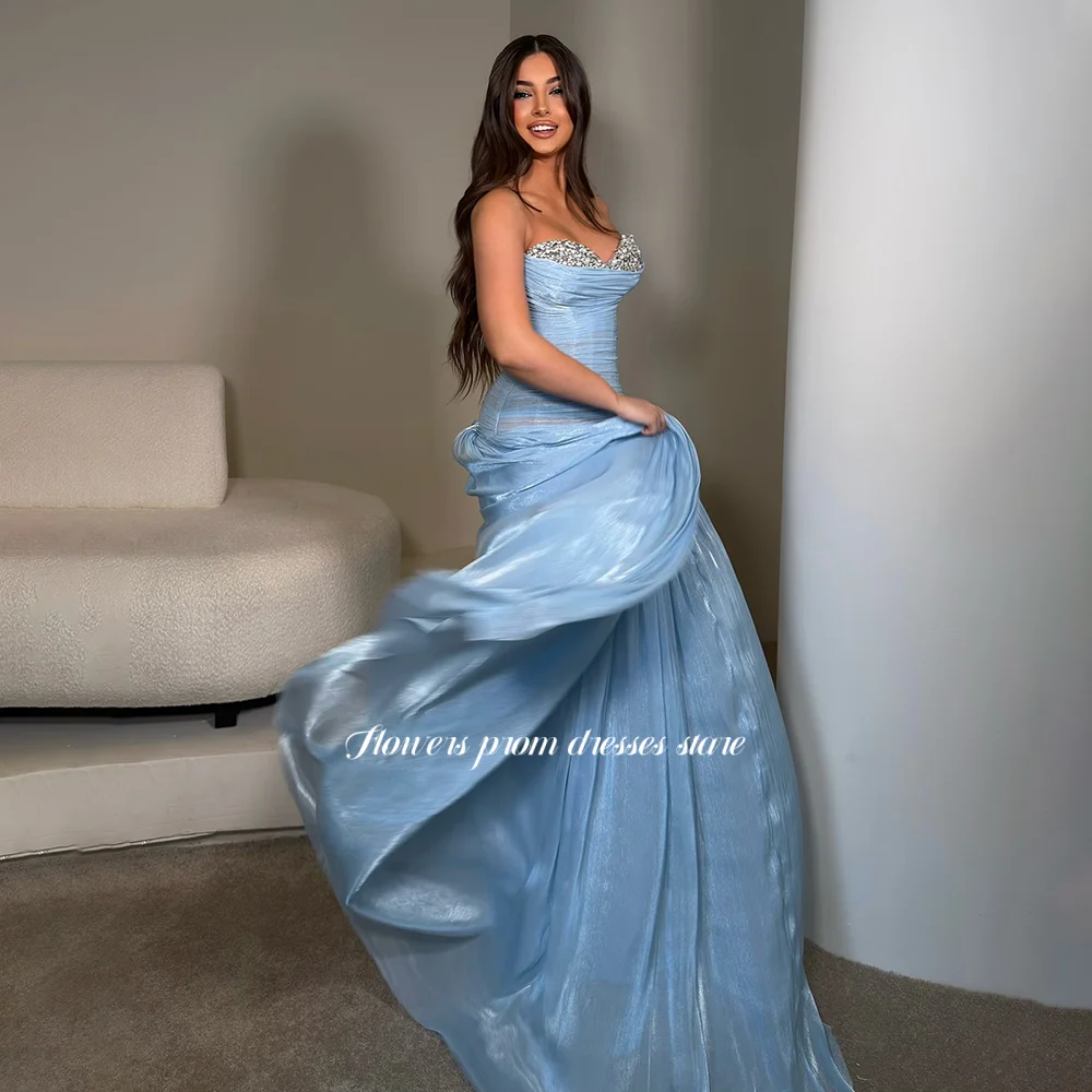 Flowers A Line Party Dress with Pleats Evening Dresses Sequined Sweetheart Formal Occasion Dress Robe De Soirée Customized
Flowers A Line Party Dress with Pleats Evening Dresses Sequined Sweetheart Formal Occasion Dress Robe De Soirée Customized