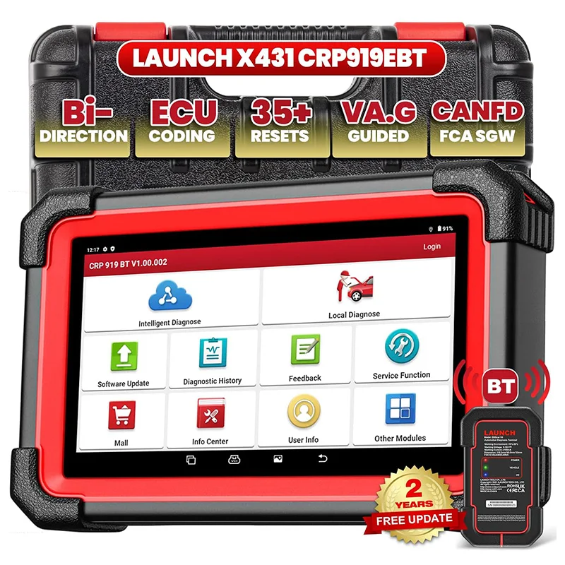 X431 CRP919E BT Elite Wireless Bidirectional Scan Tool 2025 Hot 2 Auto Diagnostic Tool With 2 Years Free Update
X431 CRP919E BT Elite Wireless Bidirectional Scan Tool 2025 Hot 2 Auto Diagnostic Tool With 2 Years Free Update