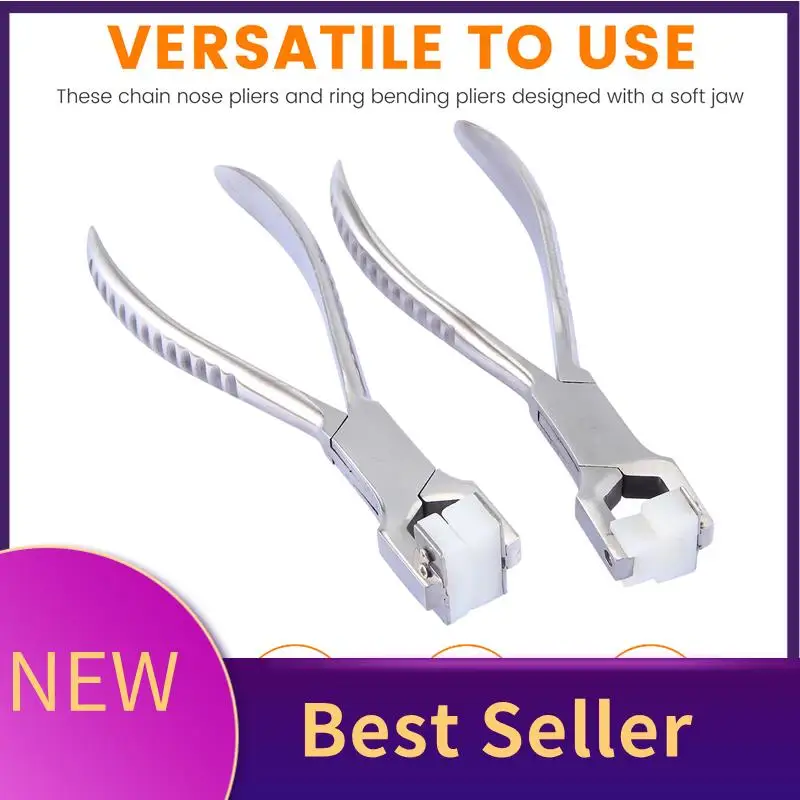 ABLU-2 Pcs Ring Making Kit Chain Nose Pliers Bending And Wrapping Metal Tool Stainless Steel Ring Bender Ring Bending Tool
ABLU-2 Pcs Ring Making Kit Chain Nose Pliers Bending And Wrapping Metal Tool Stainless Steel Ring Bender Ring Bending Tool