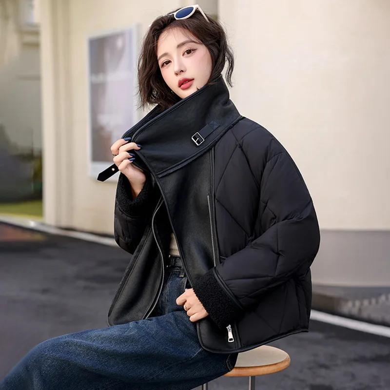 2026 New Winter Down Cotton Jacket Women Zipper Loose Padded Short Coat Female Solid Thicken Warm Puffer Parkas Jackets
2026 New Winter Down Cotton Jacket Women Zipper Loose Padded Short Coat Female Solid Thicken Warm Puffer Parkas Jackets
