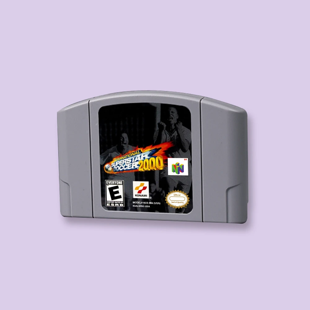 for International Superstar Soccer 2000 64bit game card for USA NTSC version N64 video game console English language
for International Superstar Soccer 2000 64bit game card for USA NTSC version N64 video game console English language