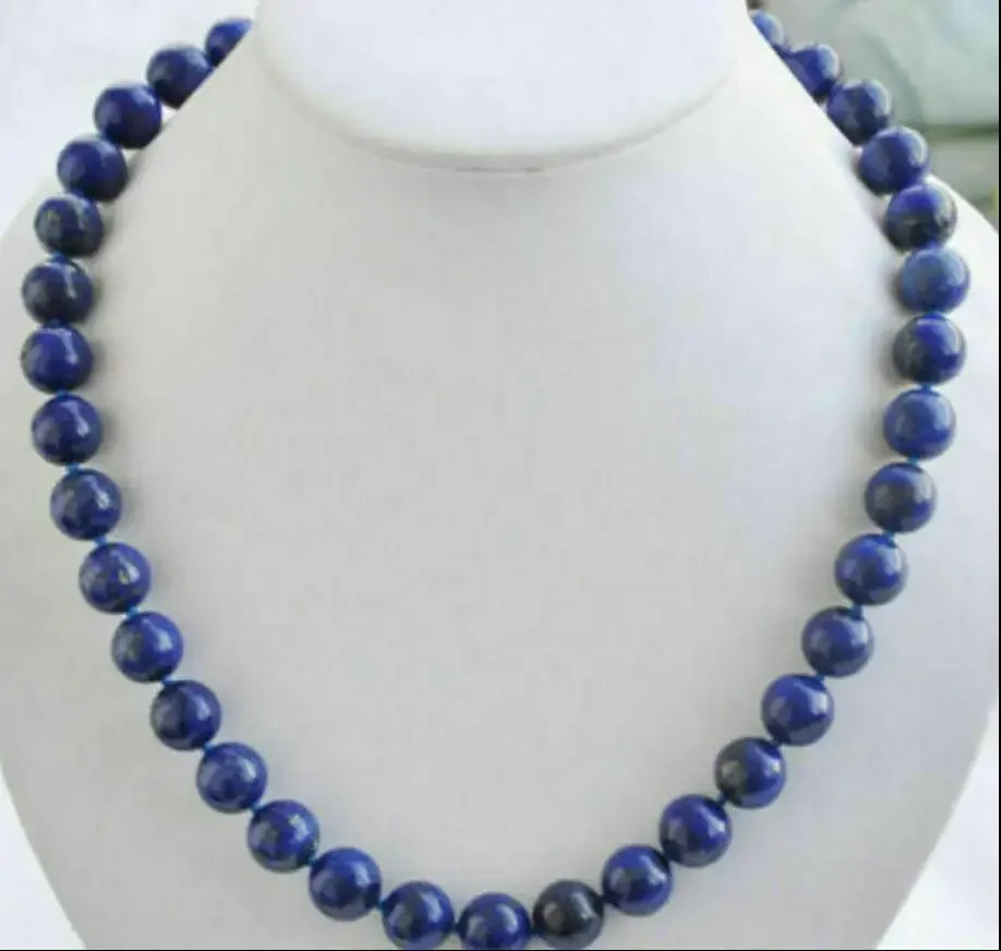 Natural 8mm Blue Lapis Lazuli round gem Beaded Necklace 18 "AA
Natural 8mm Blue Lapis Lazuli round gem Beaded Necklace 18 "AA