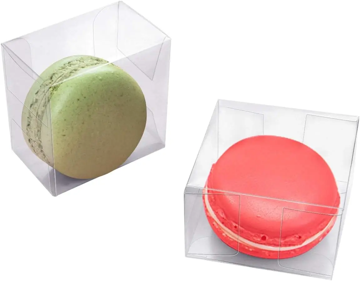 100 Pack Clear Plastic Macaron Boxes for Cookies Candy Mini Gift Packing Boxes for Valentine's Day Wedding Party Baby Shower
100 Pack Clear Plastic Macaron Boxes for Cookies Candy Mini Gift Packing Boxes for Valentine's Day Wedding Party Baby Shower