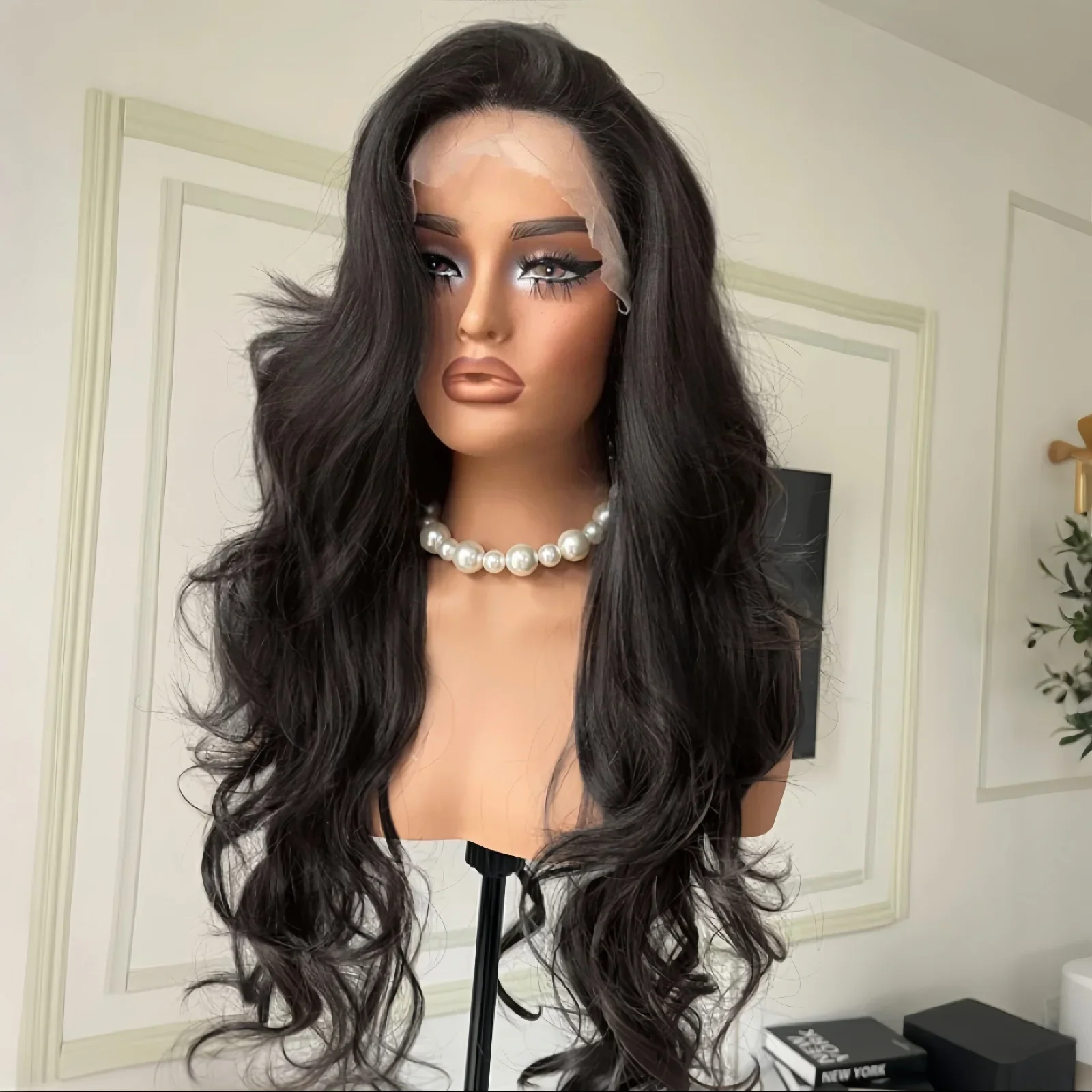 Black Soft 26“Long Body Wave 180Density 13x4Lace Front Wig Synthetic For Women High Resistant Glueless Daily
Black Soft 26“Long Body Wave 180Density 13x4Lace Front Wig Synthetic For Women High Resistant Glueless Daily