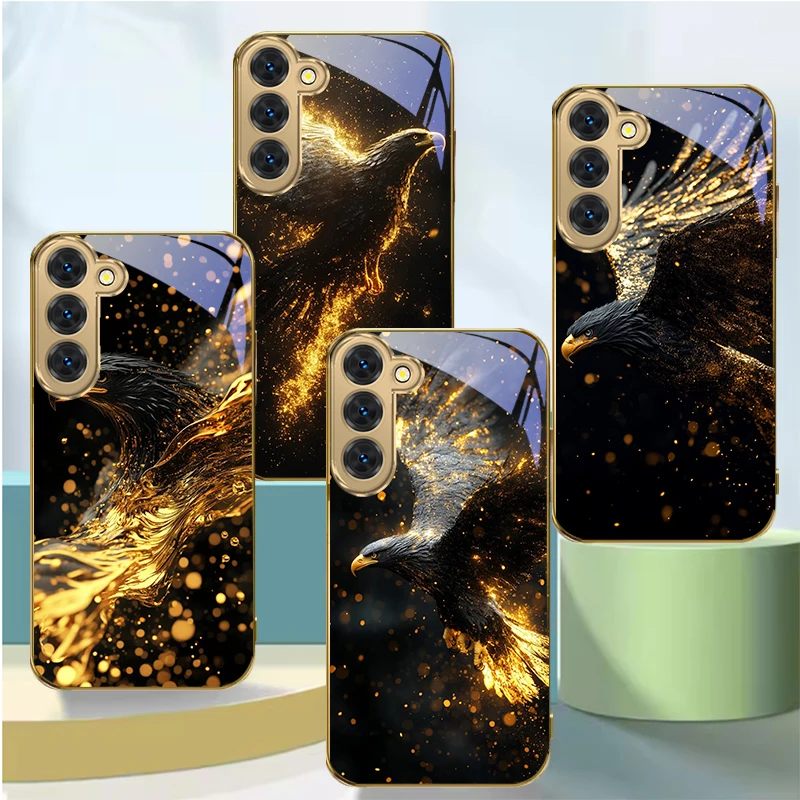 Wings of Light pattern Suitable For Samsung Galaxy S26 S20 FE S21Plus S22 23 Plus S24 Ultra S25 S21+ S9 Golden glass phone case
Wings of Light pattern Suitable For Samsung Galaxy S26 S20 FE S21Plus S22 23 Plus S24 Ultra S25 S21+ S9 Golden glass phone case