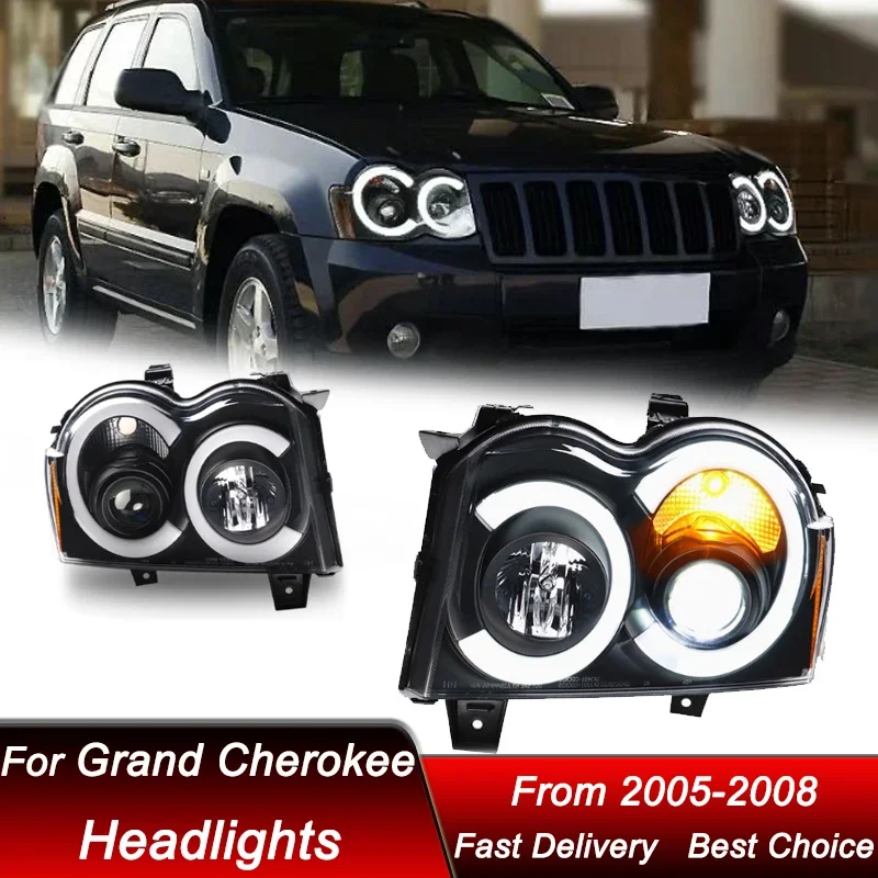 Поп-автомобильные фары для Jeep Grand Cherokee 05-08 Emark V2, полностью светодиодные фары в сборе, обновленная линза проектора, аксессуары Ki
Поп-автомобильные фары для Jeep Grand Cherokee 05-08 Emark V2, полностью светодиодные фары в сборе, обновленная линза проектора, аксессуары Ki