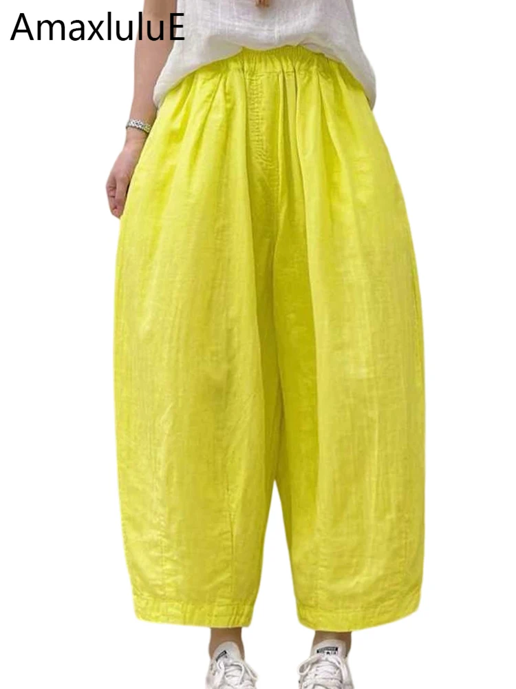 Amax LuluE Summer Fashion Leisure Trousers Womens Korean Design Classic Loose Pants Females 2026 Vintage Soild Elegant Clothes
Amax LuluE Summer Fashion Leisure Trousers Womens Korean Design Classic Loose Pants Females 2026 Vintage Soild Elegant Clothes