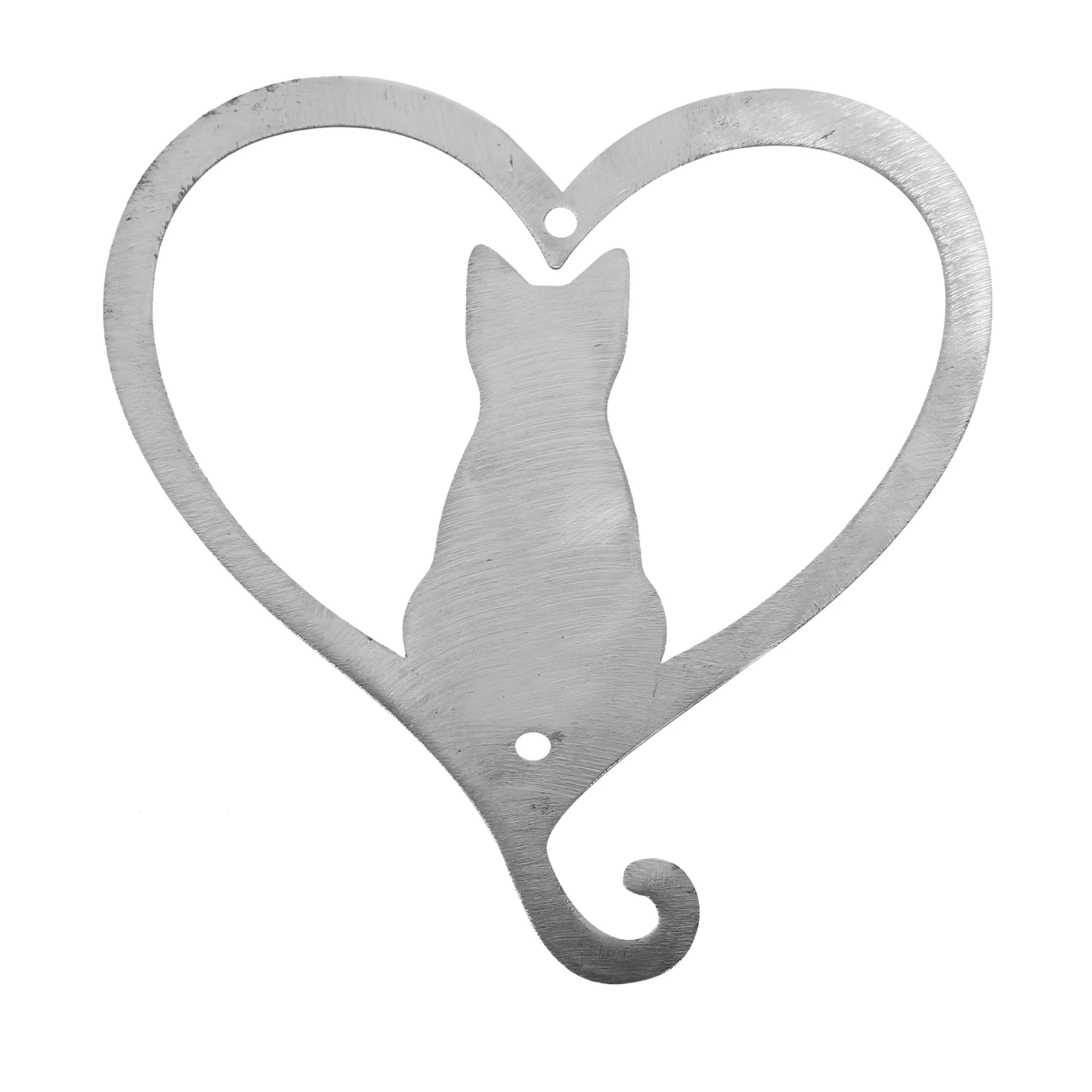 Heart Shaped Metal Cat Pendant Hand Colored Iron Home Decoration for Garden Fence Yard Living Room Bedroom Kitchen Easy Hanging
Heart Shaped Metal Cat Pendant Hand Colored Iron Home Decoration for Garden Fence Yard Living Room Bedroom Kitchen Easy Hanging