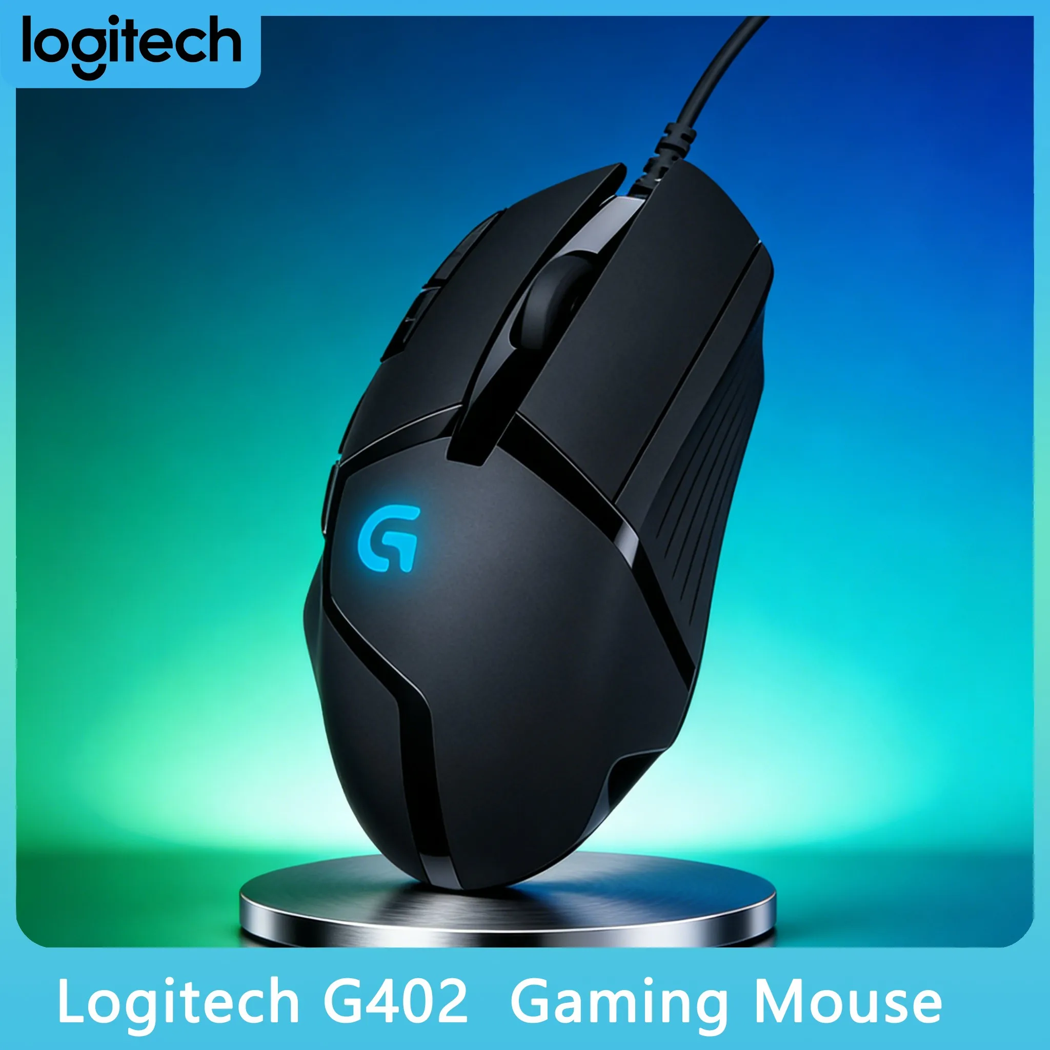 Used Authentic Logitech G402 FPS Mouse 4000DPI Adjustable Macro Customizable