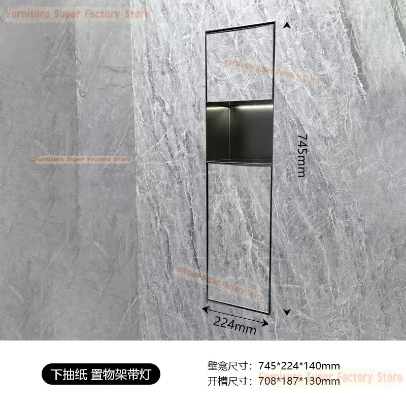 Concealed stainless steel niche toilet toilet rack trash can embedded toilet edge metal niche cabinet
Concealed stainless steel niche toilet toilet rack trash can embedded toilet edge metal niche cabinet