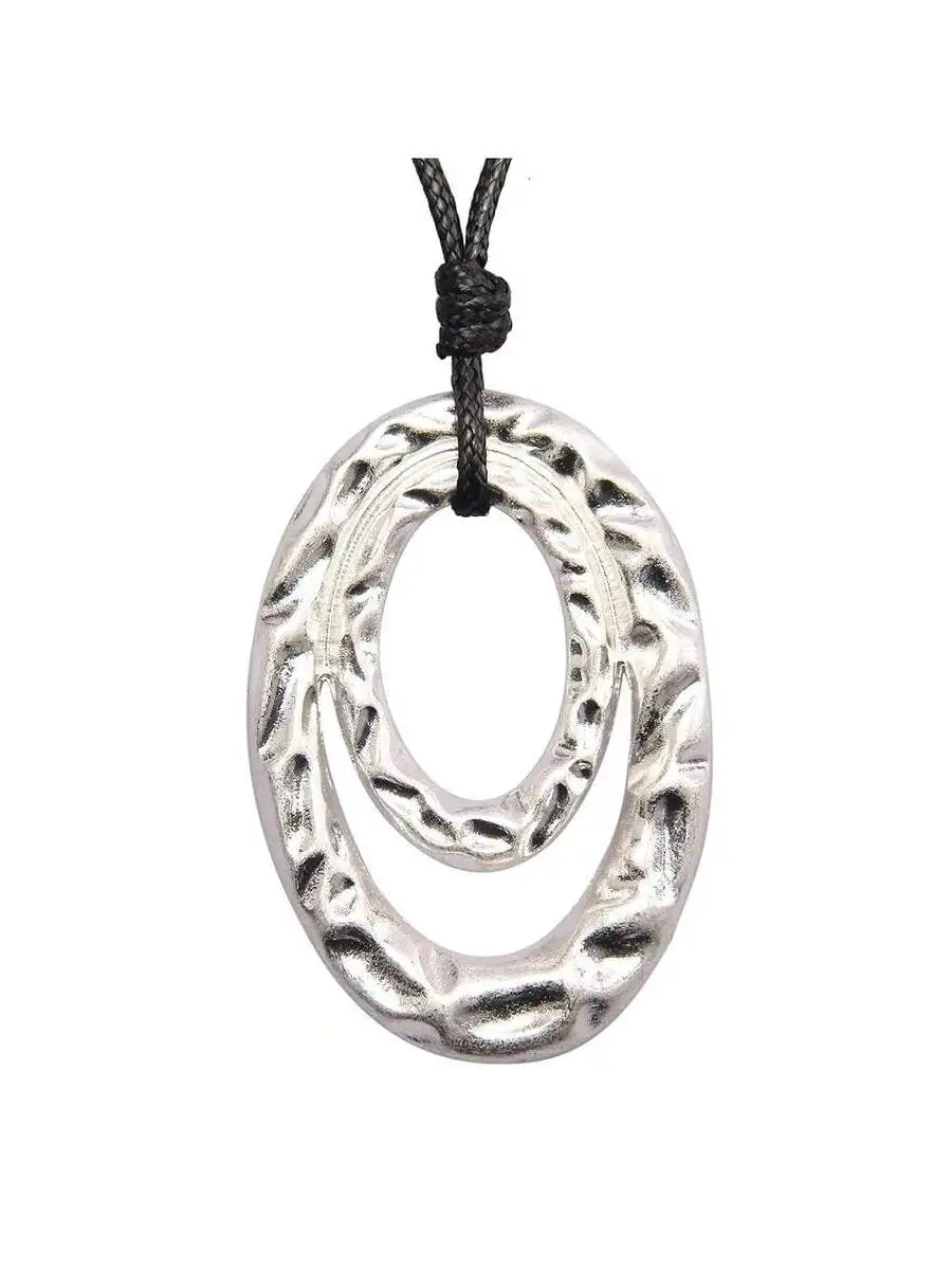 Handmade Bronze Tone Double Oval Pendant Necklace Boho Style Long Rope Sweater Chain For Women
Handmade Bronze Tone Double Oval Pendant Necklace Boho Style Long Rope Sweater Chain For Women