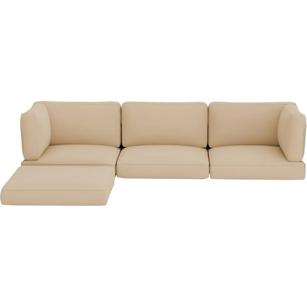 9-Piece Outdoor Furniture Replacement Cushions, Water-Resistant Sofa Cushions for 4-Seat Rattan Wicker Sectional Patio Conversa
9-Piece Outdoor Furniture Replacement Cushions, Water-Resistant Sofa Cushions for 4-Seat Rattan Wicker Sectional Patio Conversa