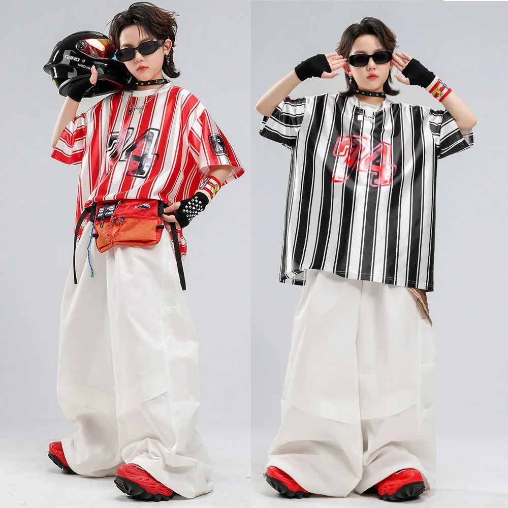 Children Boys Girls Streetwear Hip Hop Sport Stripe Short Sleeve T-shirts Pants Sets Kids Cardigan Trousers Tracksuits Costume
Children Boys Girls Streetwear Hip Hop Sport Stripe Short Sleeve T-shirts Pants Sets Kids Cardigan Trousers Tracksuits Costume