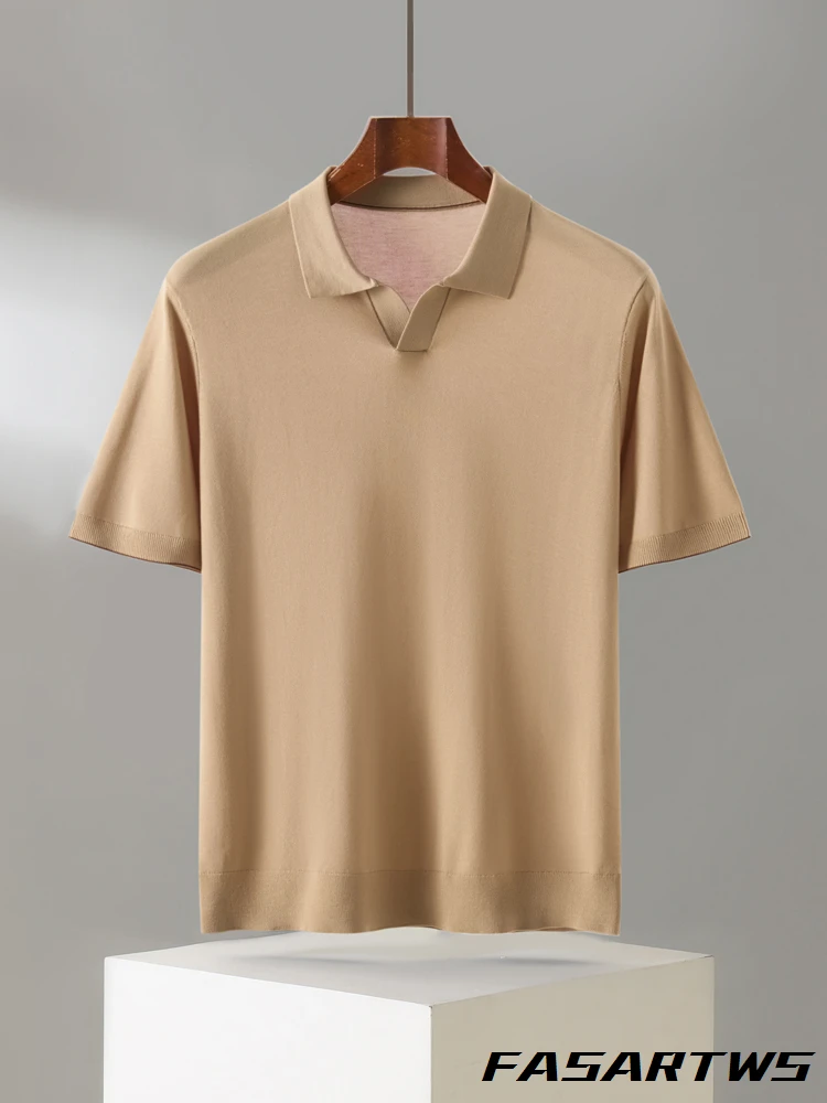 100% Lyocell Men's Short Sleeve 2026 Spring Summer New T Scissor Neck Soft Breathable Casual Business Top Exquisite Basic Style
100% Lyocell Men's Short Sleeve 2026 Spring Summer New T Scissor Neck Soft Breathable Casual Business Top Exquisite Basic Style