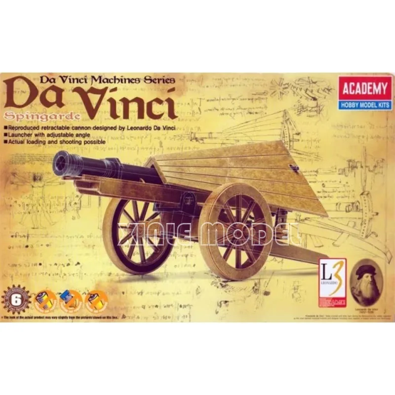 Academy Leonardo da Vinci Science Series 18142 Spingarde Cannon is adhesive free and movable
Academy Leonardo da Vinci Science Series 18142 Spingarde Cannon is adhesive free and movable