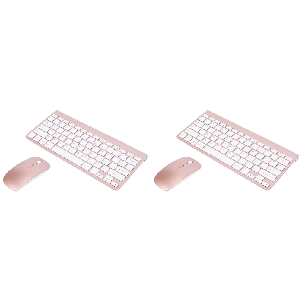 ABKN-2X 2.4Ghz Ultra-Thin Wireless Keyboard And Mouse Combo With USB Receiver Mouse Keyboard Set(Rose Gold)
ABKN-2X 2.4Ghz Ultra-Thin Wireless Keyboard And Mouse Combo With USB Receiver Mouse Keyboard Set(Rose Gold)