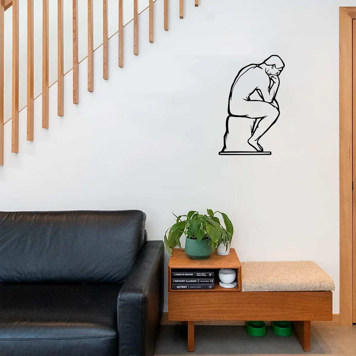 Thinker Metal Home Art Decor, Modern Minimalist Metal Line Wall Hanging Decoration, Bedroom, Living Room Office Wall Decoration
Thinker Metal Home Art Decor, Modern Minimalist Metal Line Wall Hanging Decoration, Bedroom, Living Room Office Wall Decoration