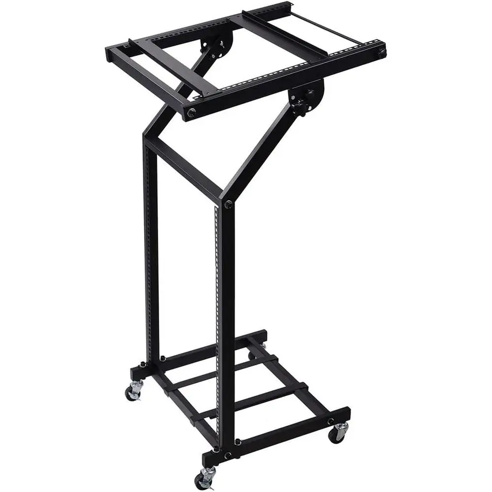 12U Rolling Studio Equipment Rack DJ Mixer Stand for Music Parties and Stage Performances
12U Rolling Studio Equipment Rack DJ Mixer Stand for Music Parties and Stage Performances