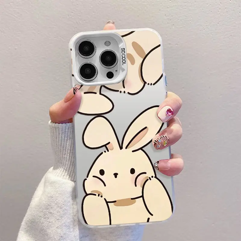 Cute rabbit design phone case for iPhone 16 15 14 13 12 11 Pro/ Max/Plus shock-proof rear cover anti-fingerprint
Cute rabbit design phone case for iPhone 16 15 14 13 12 11 Pro/ Max/Plus shock-proof rear cover anti-fingerprint
