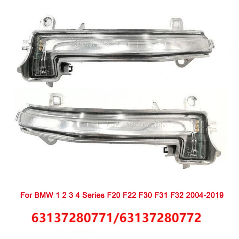 For BMW 1 2 3 4 series F20 F22 F30 F31 F32 2004-2019 LED Wing Mirror Indicator Signal Light Lamp 63137280771 63137280772
For BMW 1 2 3 4 series F20 F22 F30 F31 F32 2004-2019 LED Wing Mirror Indicator Signal Light Lamp 63137280771 63137280772