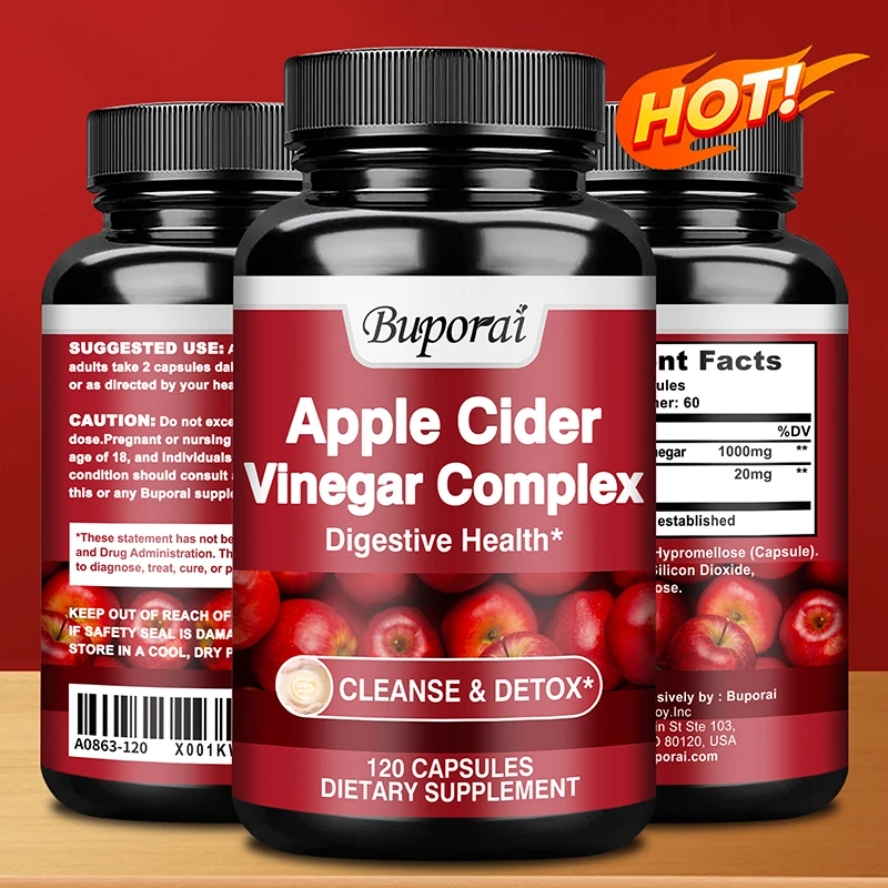 Apple Cider Vinegar - Healthy Weight Management, Provides Detoxification, Promotes Digestive Health, and Improves Energy Levels
Apple Cider Vinegar - Healthy Weight Management, Provides Detoxification, Promotes Digestive Health, and Improves Energy Levels