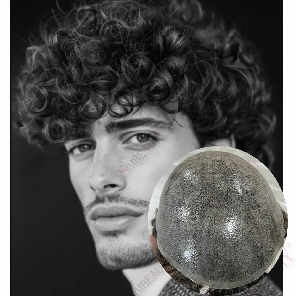 Natural Hairline Men's Wig 20MM Curly Human Hair Durable Full PU Base Toupee Men Capillary Prosthesis Hair Replacement System
Natural Hairline Men's Wig 20MM Curly Human Hair Durable Full PU Base Toupee Men Capillary Prosthesis Hair Replacement System